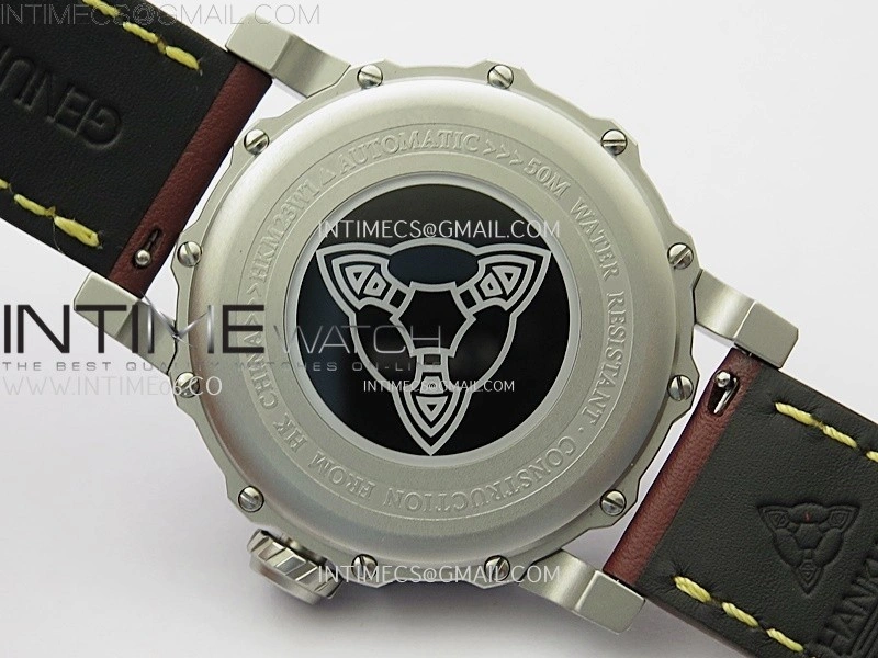 Hankham Samurai SS on Brown Leather Strap MIYOTA 8215