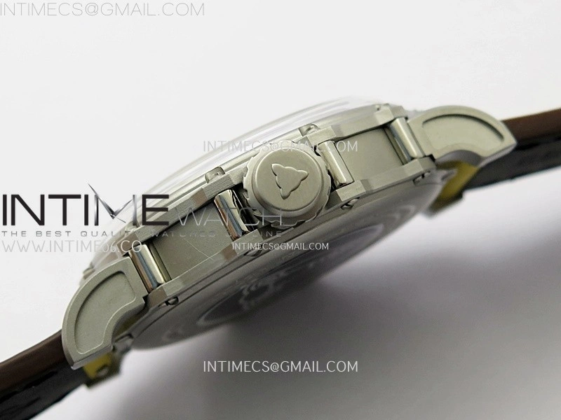 Hankham Samurai SS on Yellow Leather Strap MIYOTA 8215