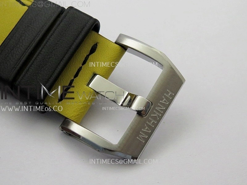 Hankham Samurai SS on Yellow Leather Strap MIYOTA 8215