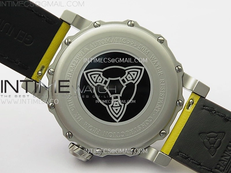 Hankham Samurai SS on Yellow Leather Strap MIYOTA 8215