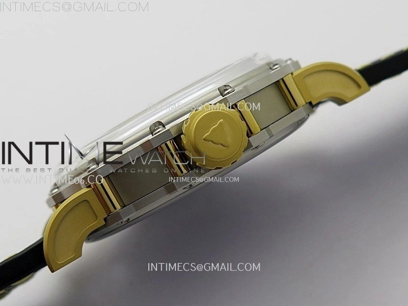 Hankham Samurai Two Tone on Black Leather Strap MIYOTA 8215