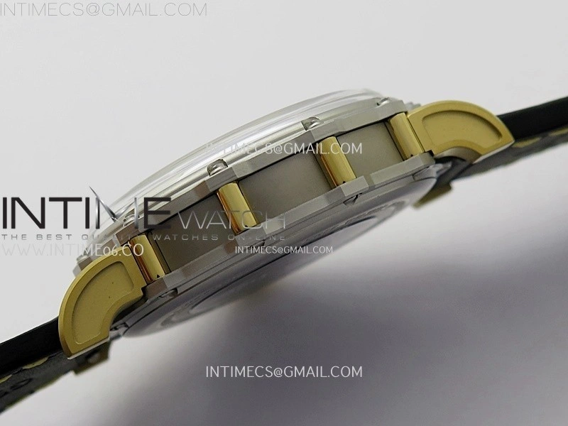 Hankham Samurai Two Tone on Black Leather Strap MIYOTA 8215
