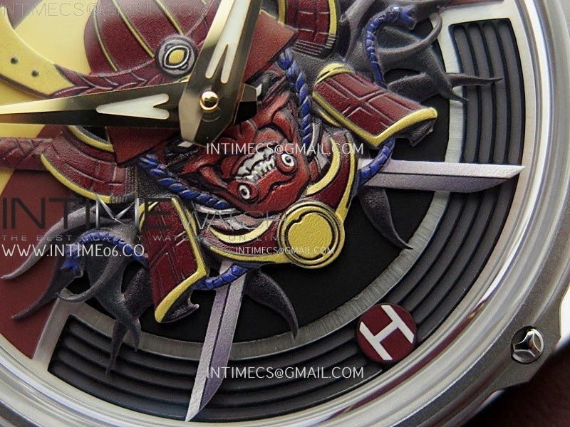 Hankham Samurai Two Tone on Brown Leather Strap MIYOTA 8215