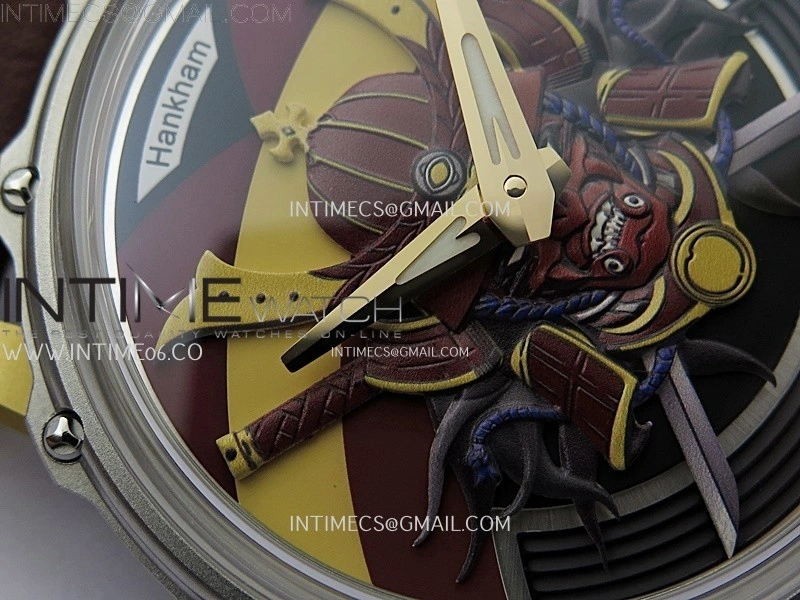 Hankham Samurai Two Tone on Brown Leather Strap MIYOTA 8215