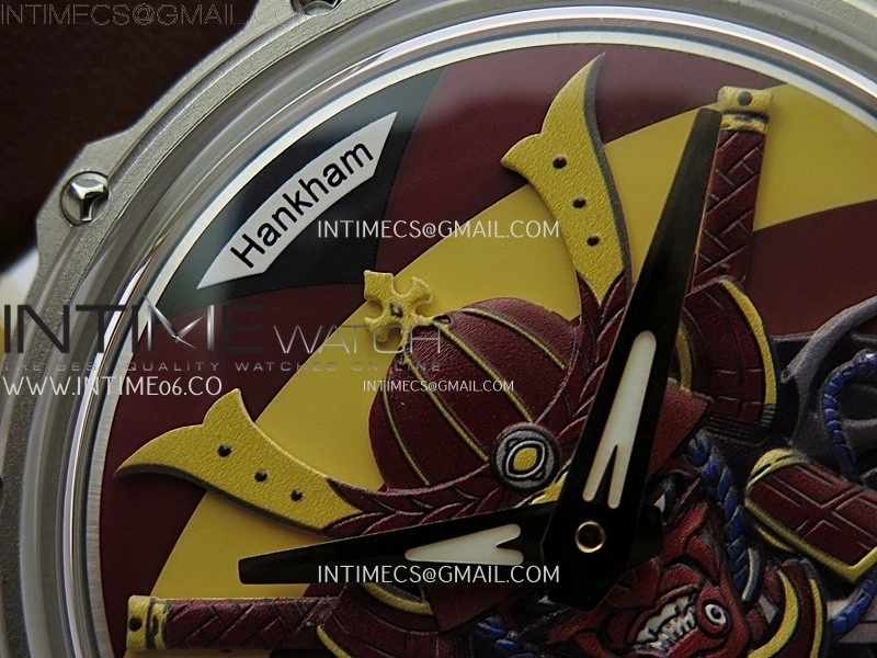 Hankham Samurai Two Tone on Brown Leather Strap MIYOTA 8215