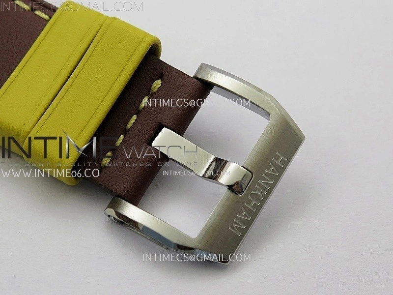 Hankham Samurai Two Tone on Brown Leather Strap MIYOTA 8215