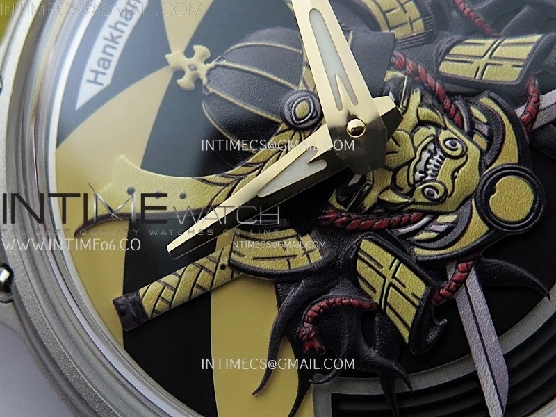 Hankham Samurai Two Tone on Yellow Leather Strap MIYOTA 8215