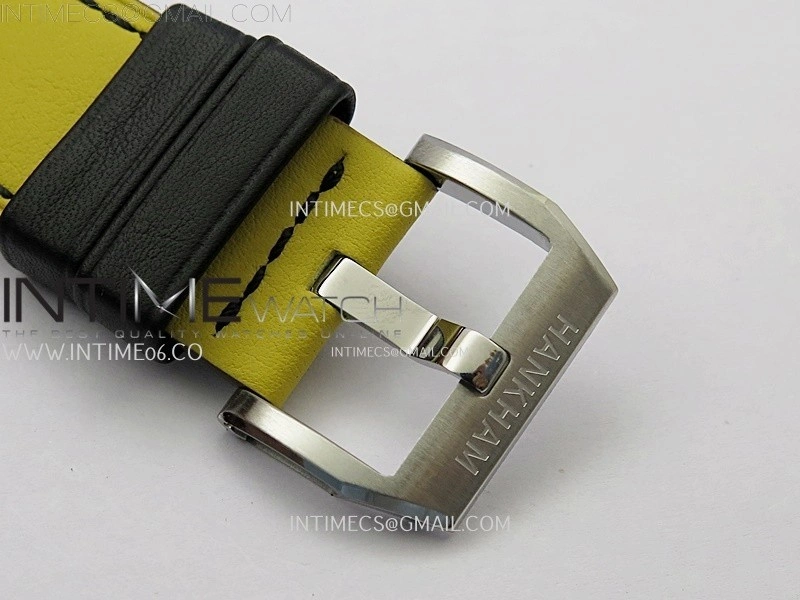 Hankham Samurai Two Tone on Yellow Leather Strap MIYOTA 8215
