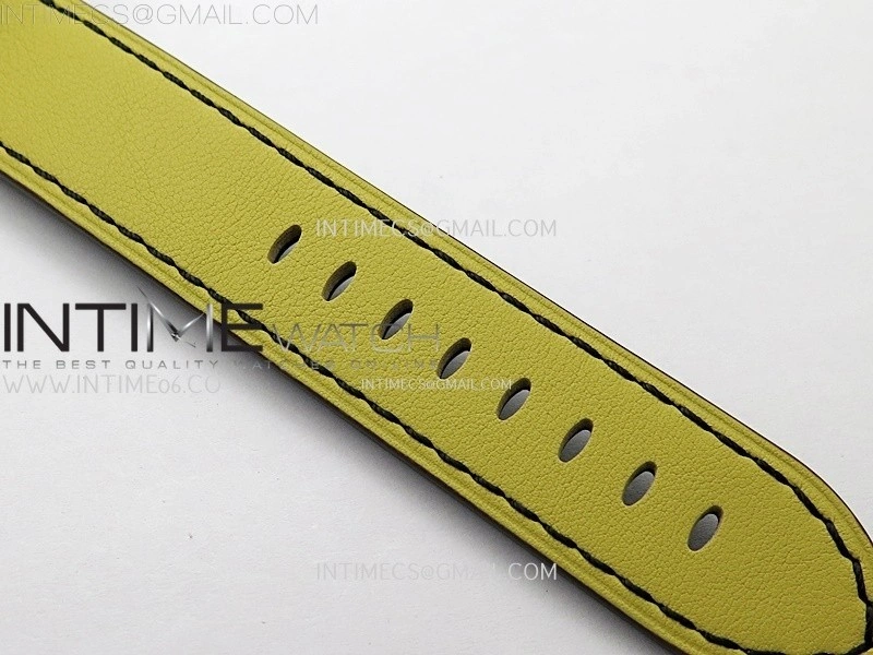 Hankham Samurai Two Tone on Yellow Leather Strap MIYOTA 8215