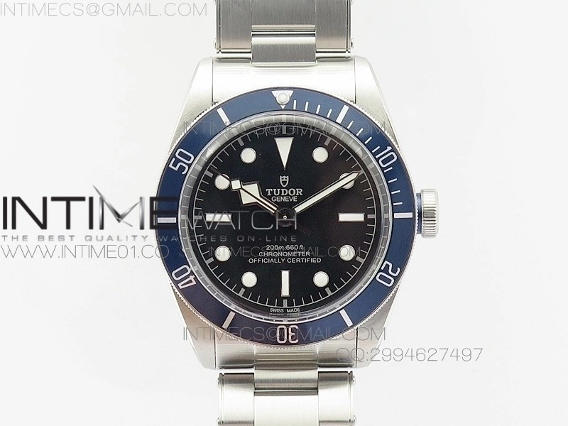 Heritage 2016 Black Bay Shield ZF 1:1 Best Edition Blue on SS Bracelet A2824 V5