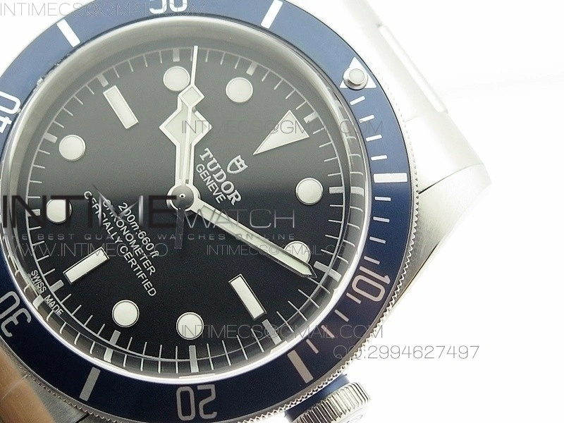 Heritage 2016 Black Bay Shield ZF 1:1 Best Edition Blue on SS Bracelet A2824 V5