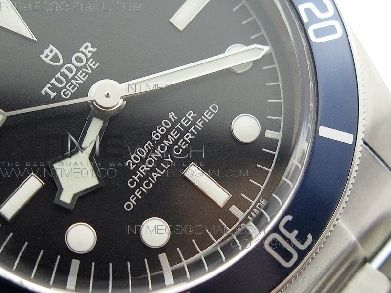 Heritage 2016 Black Bay Shield ZF 1:1 Best Edition Blue on SS Bracelet A2824 V5