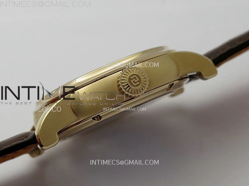 Hommage RG YSF Rose Gold Dial On Black Croco Leather Strap Double Tourbillon