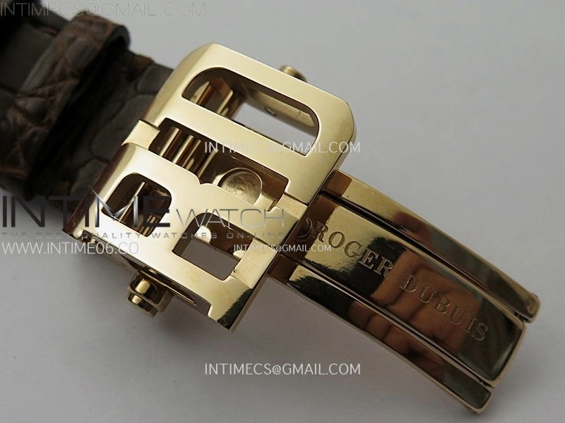 Hommage RG YSF Silver Dial On Black Croco Leather Strap Double Tourbillon