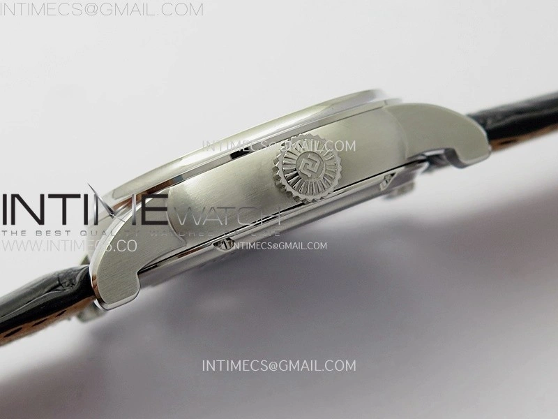 Hommage SS YSF Sliver Dial On Black Croco Leather Strap Double Tourbillon