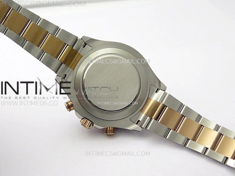 YachtMaster II 116681 Blue Ceramic Bezel SS RG KF 1:1 Best Edition White Dial on Bracelet A7750