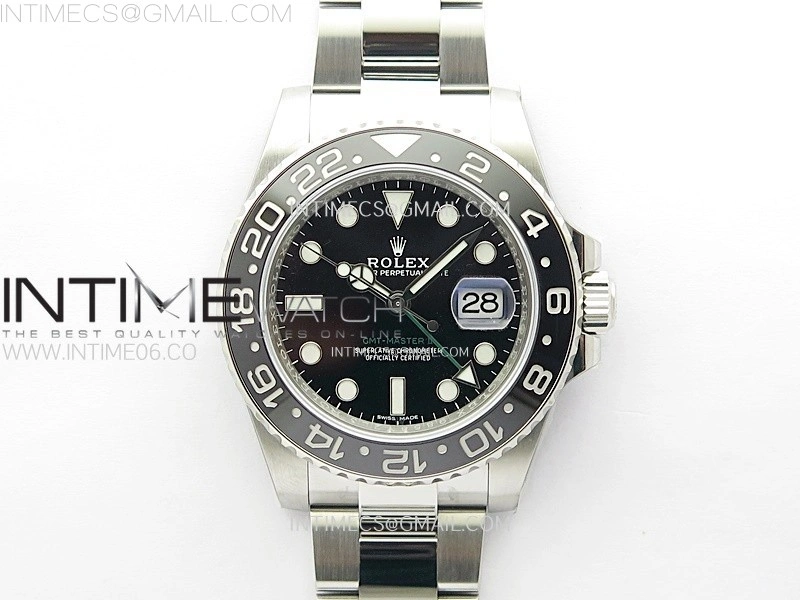 GMT Master II 116710 LN 904L SS AR+F 1:1 Best Edition Black Dial on Oyster Bracelet DD3285 CHS
