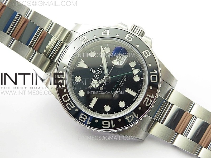 GMT Master II 116710 LN 904L SS AR+F 1:1 Best Edition Black Dial on Oyster Bracelet DD3285 CHS