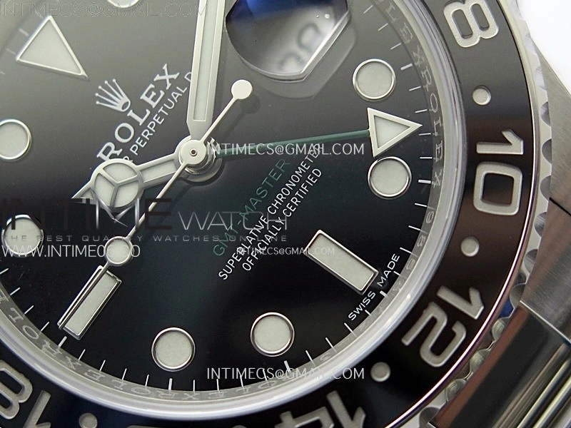 GMT Master II 116710 LN 904L SS AR+F 1:1 Best Edition Black Dial on Oyster Bracelet DD3285 CHS