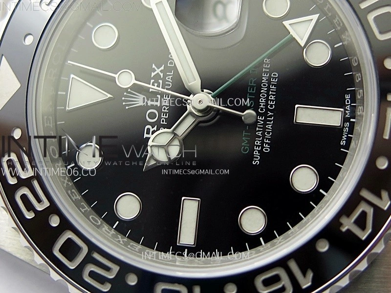 GMT Master II 116710 LN 904L SS AR+F 1:1 Best Edition Black Dial on Oyster Bracelet DD3285 CHS