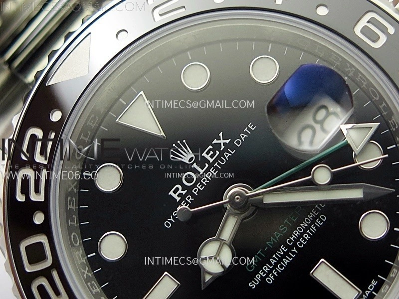 GMT Master II 116710 LN 904L SS AR+F 1:1 Best Edition Black Dial on Oyster Bracelet DD3285 CHS