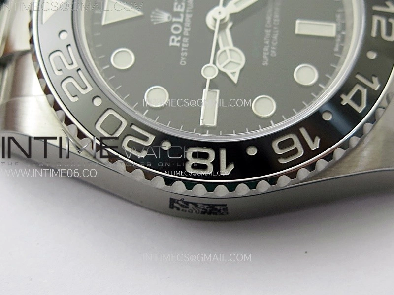 GMT Master II 116710 LN 904L SS AR+F 1:1 Best Edition Black Dial on Oyster Bracelet DD3285 CHS