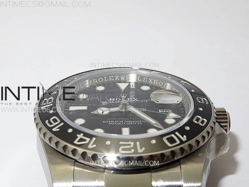 GMT Master II 116710 LN 904L SS AR+F 1:1 Best Edition Black Dial on Oyster Bracelet DD3285 CHS