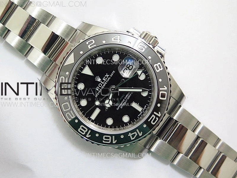 GMT Master II 116710 LN 904L SS AR+F 1:1 Best Edition Black Dial on Oyster Bracelet DD3285 CHS