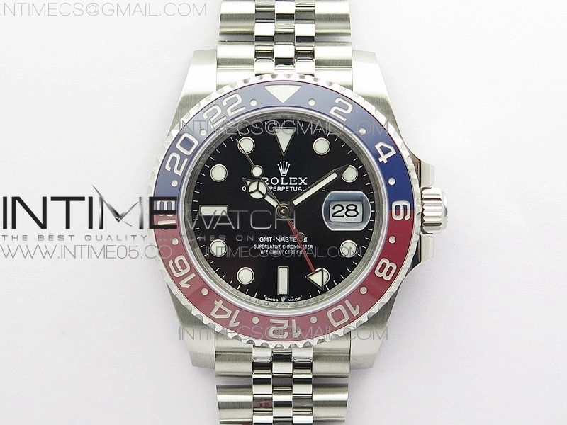 GMT-Master II 126710 BLRO Pepsi Red Blue Ceramic 904L Steel VRF 1:1 Best Edition SA3285 CHS V3
