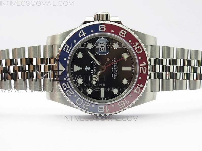 GMT-Master II 126710 BLRO Pepsi Red Blue Ceramic 904L Steel VRF 1:1 Best Edition SA3285 CHS V3