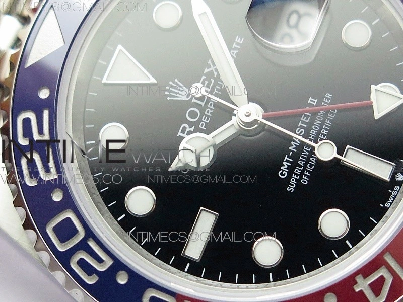 GMT-Master II 126710 BLRO Pepsi Red Blue Ceramic 904L Steel VRF 1:1 Best Edition SA3285 CHS V3