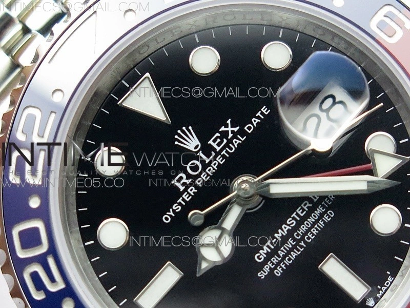 GMT-Master II 126710 BLRO Pepsi Red Blue Ceramic 904L Steel VRF 1:1 Best Edition SA3285 CHS V3