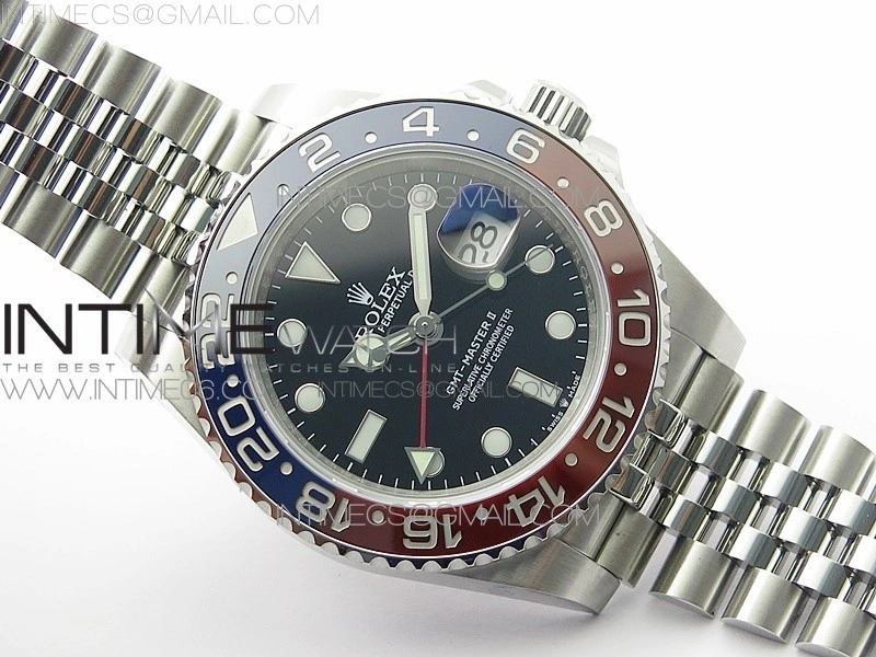 GMT Master II 126710 BLRO Red Blue 904L SS 3EF 1:1 Best Edition on Jubilee Bracelet VR3285 CHS