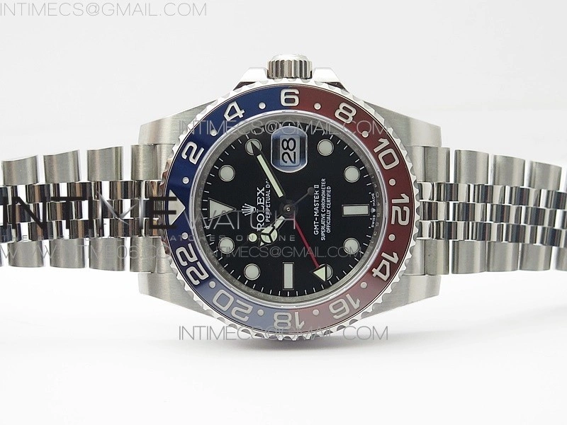 GMT Master II 126710 BLRO Red Blue 904L SS 3EF 1:1 Best Edition on Jubilee Bracelet VR3285 CHS