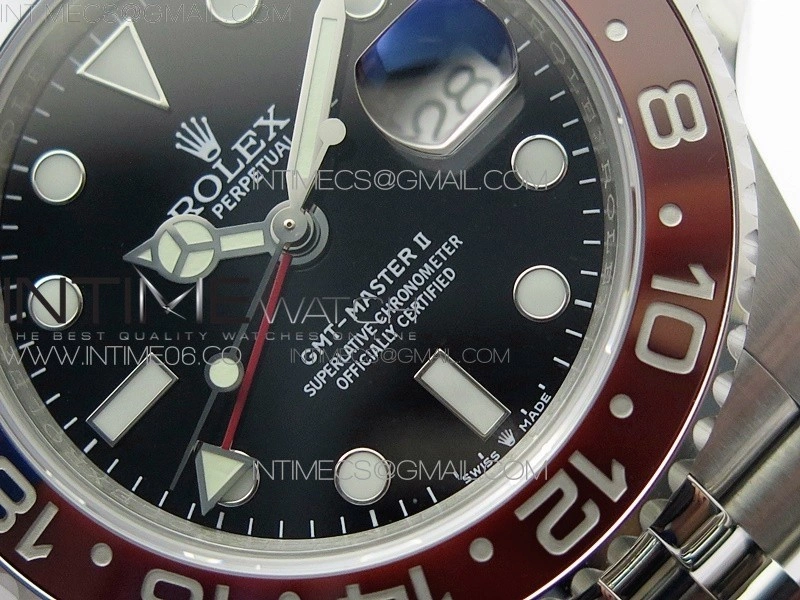 GMT Master II 126710 BLRO Red Blue 904L SS 3EF 1:1 Best Edition on Jubilee Bracelet VR3285 CHS