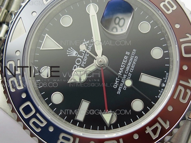 GMT Master II 126710 BLRO Red Blue 904L SS 3EF 1:1 Best Edition on Jubilee Bracelet VR3285 CHS