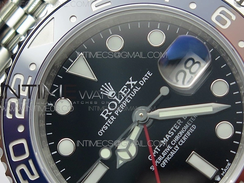 GMT Master II 126710 BLRO Red Blue 904L SS 3EF 1:1 Best Edition on Jubilee Bracelet VR3285 CHS