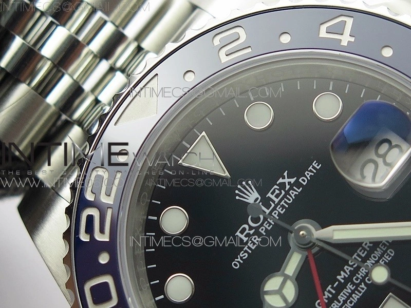 GMT Master II 126710 BLRO Red Blue 904L SS 3EF 1:1 Best Edition on Jubilee Bracelet VR3285 CHS