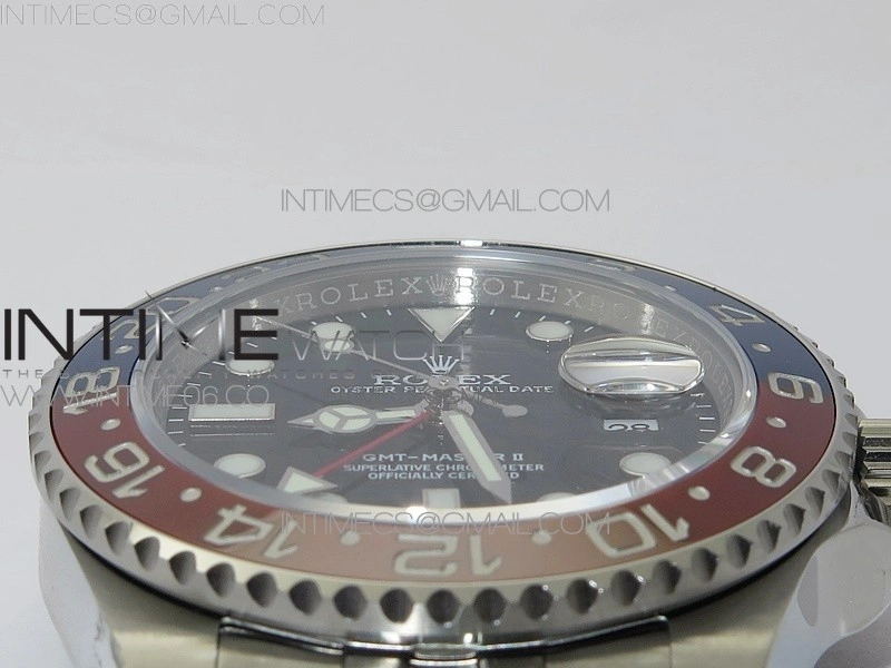 GMT Master II 126710 BLRO Red Blue 904L SS 3EF 1:1 Best Edition on Jubilee Bracelet VR3285 CHS