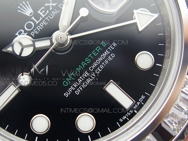 GMT Master II 126710 White Black T Crystal BP Best Edition Black Dial On SS Bracelet 3186 CHS