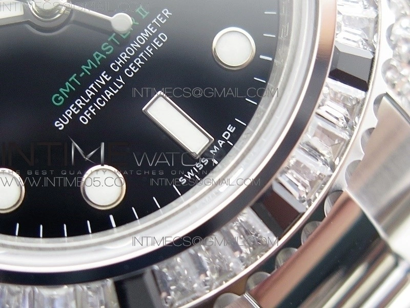 GMT Master II 126710 White Black T Crystal BP Best Edition Black Dial On SS Bracelet 3186 CHS