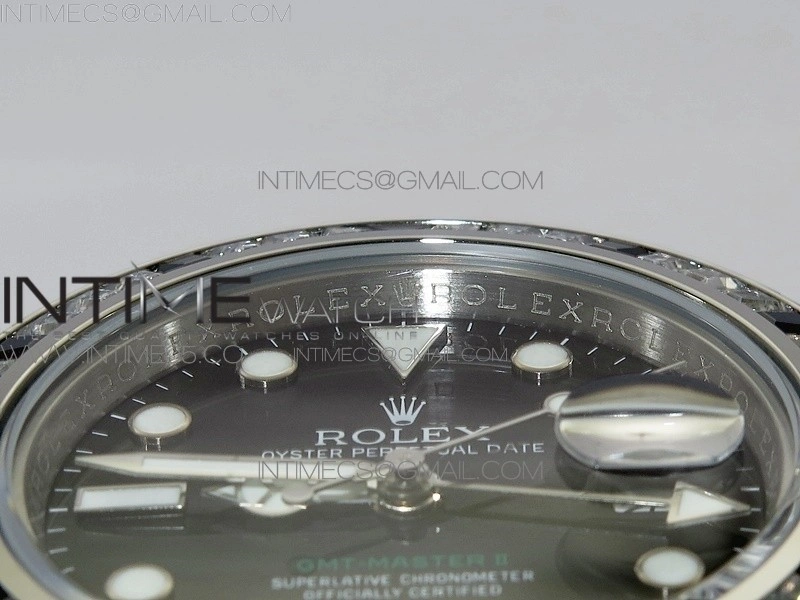GMT Master II 126710 White Black T Crystal BP Best Edition Black Dial On SS Bracelet 3186 CHS