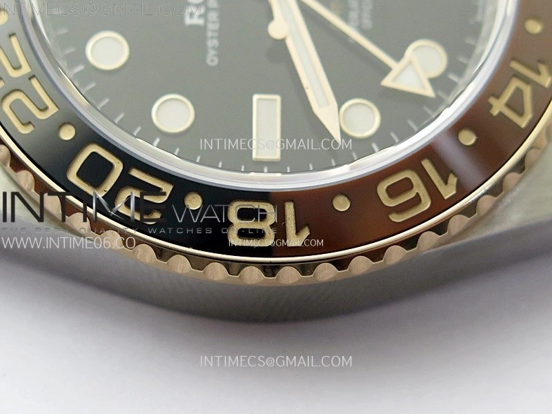GMT Master II 126711 CHNR 904L SS AR+F 1:1 Best Edition Black Dial on SS RG Bracelet DD3285 CHS