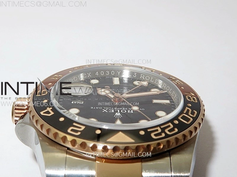GMT Master II 126711 CHNR 904L SS AR+F 1:1 Best Edition Black Dial on SS RG Bracelet DD3285 CHS