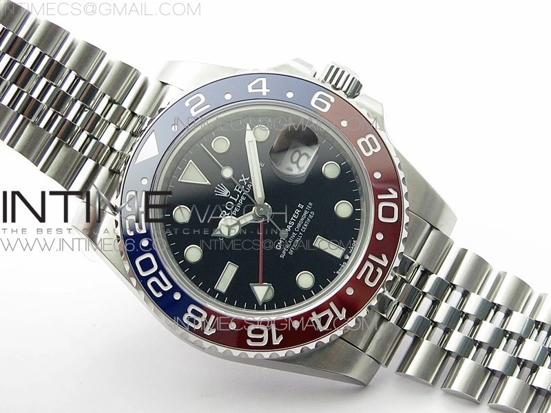 GMT Master II 126710 BLRO Red Blue 904L SS BP 1:1 Best Edition on Jubilee Bracelet VR3285 CHS