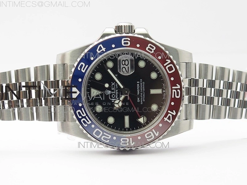 GMT Master II 126710 BLRO Red Blue 904L SS BP 1:1 Best Edition on Jubilee Bracelet VR3285 CHS