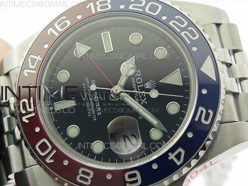 GMT Master II 126710 BLRO Red Blue 904L SS BP 1:1 Best Edition on Jubilee Bracelet VR3285 CHS