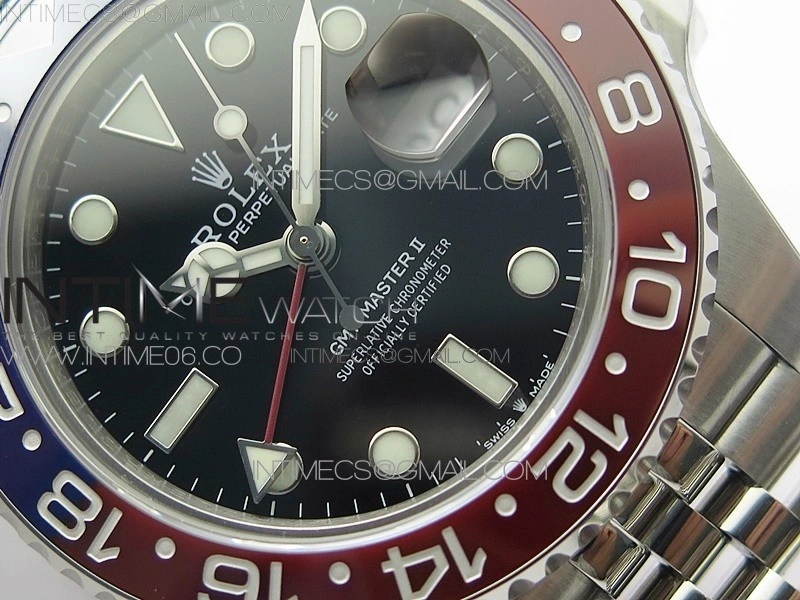 GMT Master II 126710 BLRO Red Blue 904L SS BP 1:1 Best Edition on Jubilee Bracelet VR3285 CHS