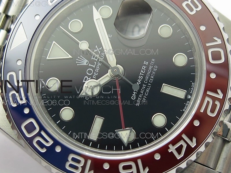 GMT Master II 126710 BLRO Red Blue 904L SS BP 1:1 Best Edition on Jubilee Bracelet VR3285 CHS