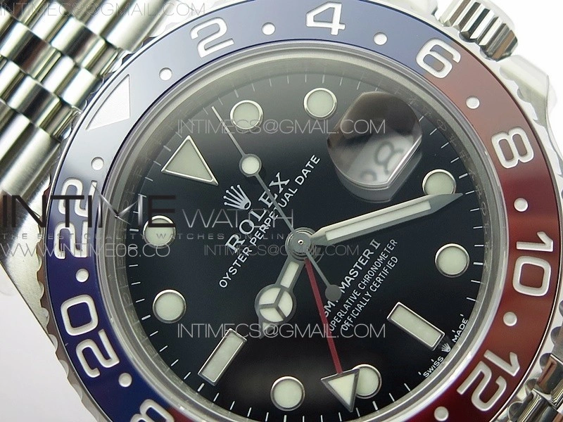 GMT Master II 126710 BLRO Red Blue 904L SS BP 1:1 Best Edition on Jubilee Bracelet VR3285 CHS